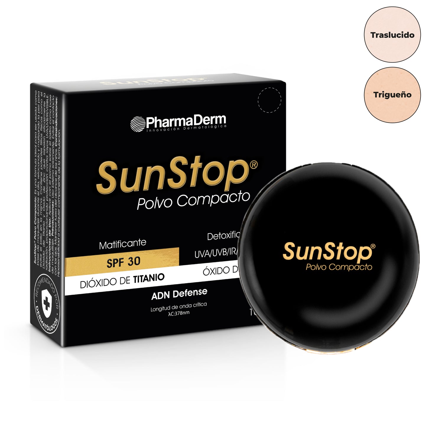 Sunstop Polvos Traslúcido SPF30 x10gr Pharmaderm