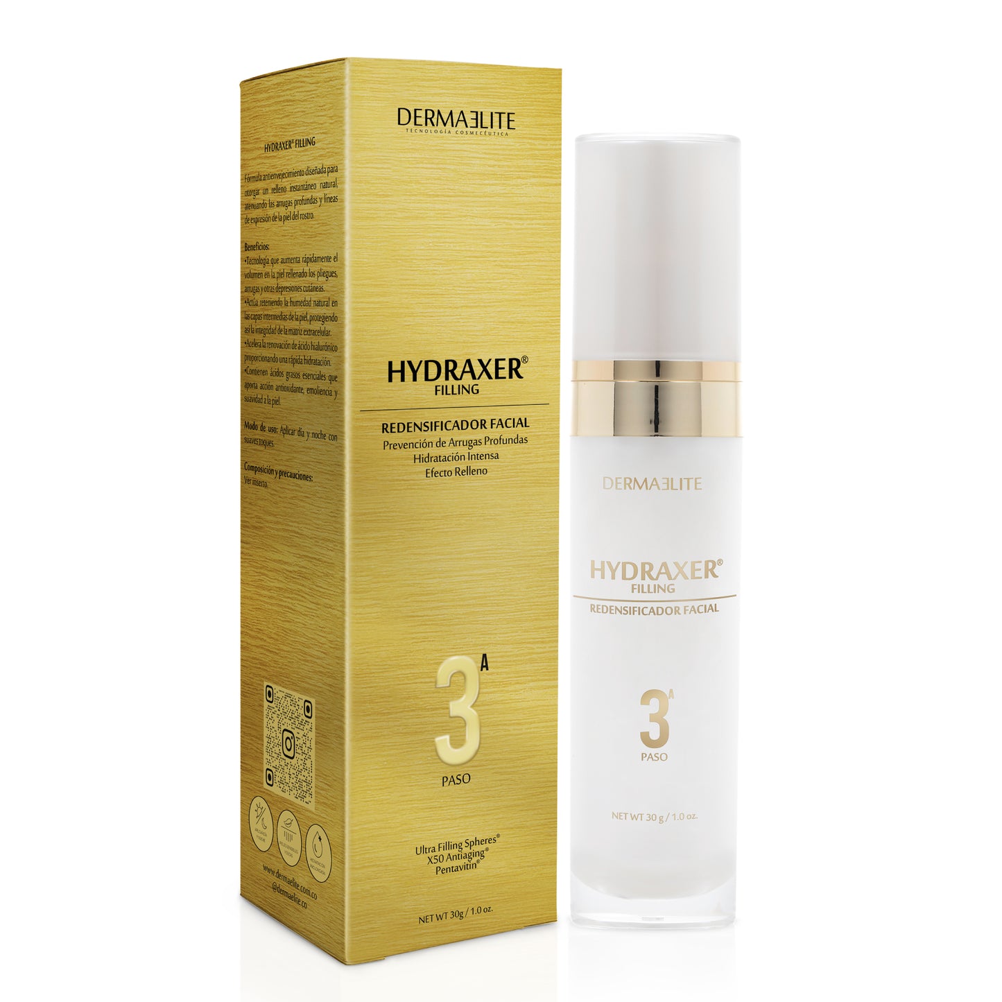 Hydraxer Filling Facial Redensificador x30gr Dermaelite