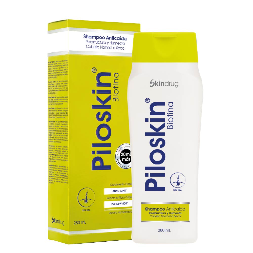 Piloskin Champu Anticaida con Biotina x280ml Skindrug