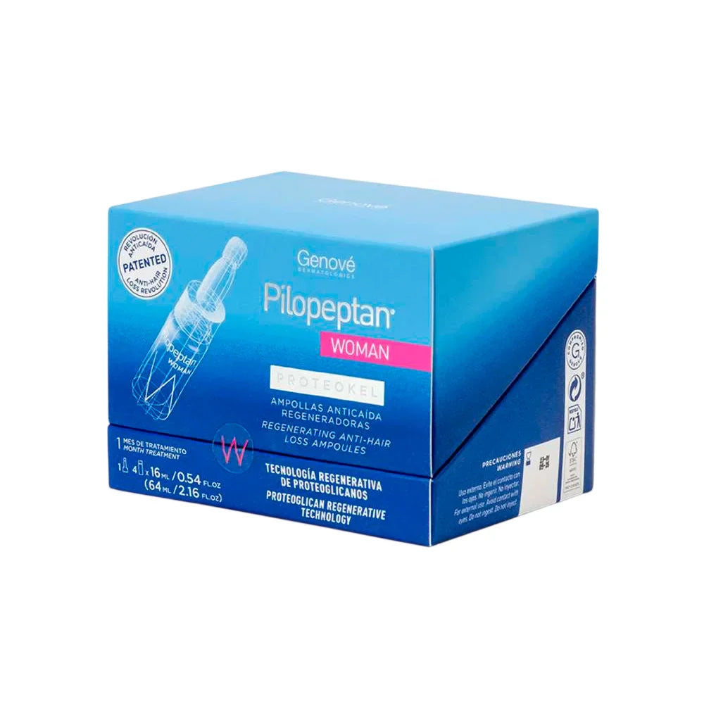 Pilopeptan Woman Proteokel Caja x 4 Ampollas Genové