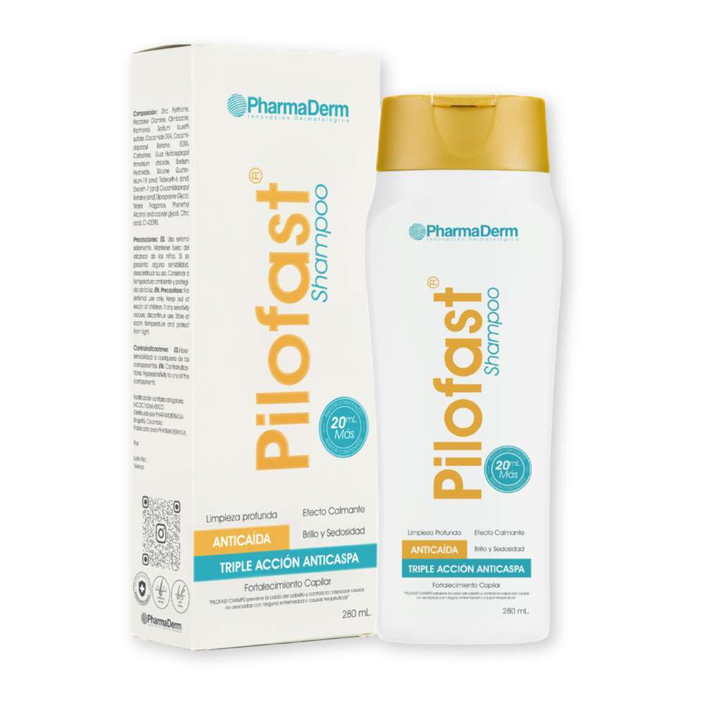 Pilofast Shampoo x280ml Pharmaderm