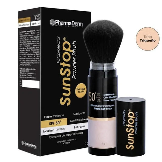 Sunstop Powder Brush Trigueño x5gr Pharmaderm