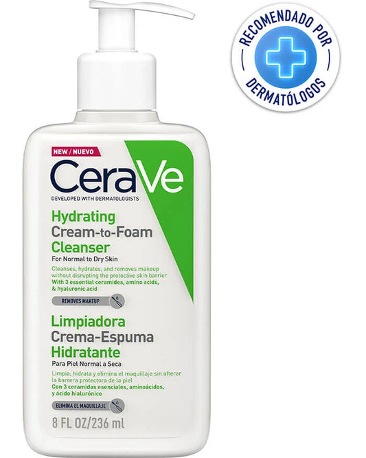 Limpiadora Crema-Espuma Hidratante x236ml Cerave