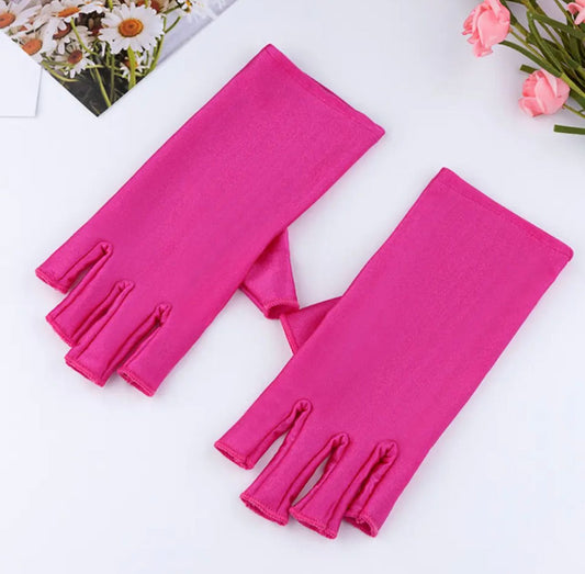 Guantes Sin Dedo Fucsia