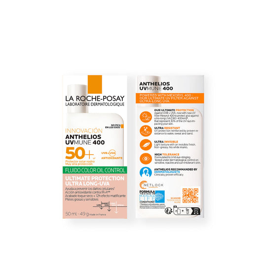 Anthelios UV Mune Oil Control Con Color SPF 50+ x 50ml La Roche Posay