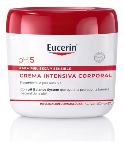 Crema Intensiva Corporal Ph5 Pote x450ml Eucerin