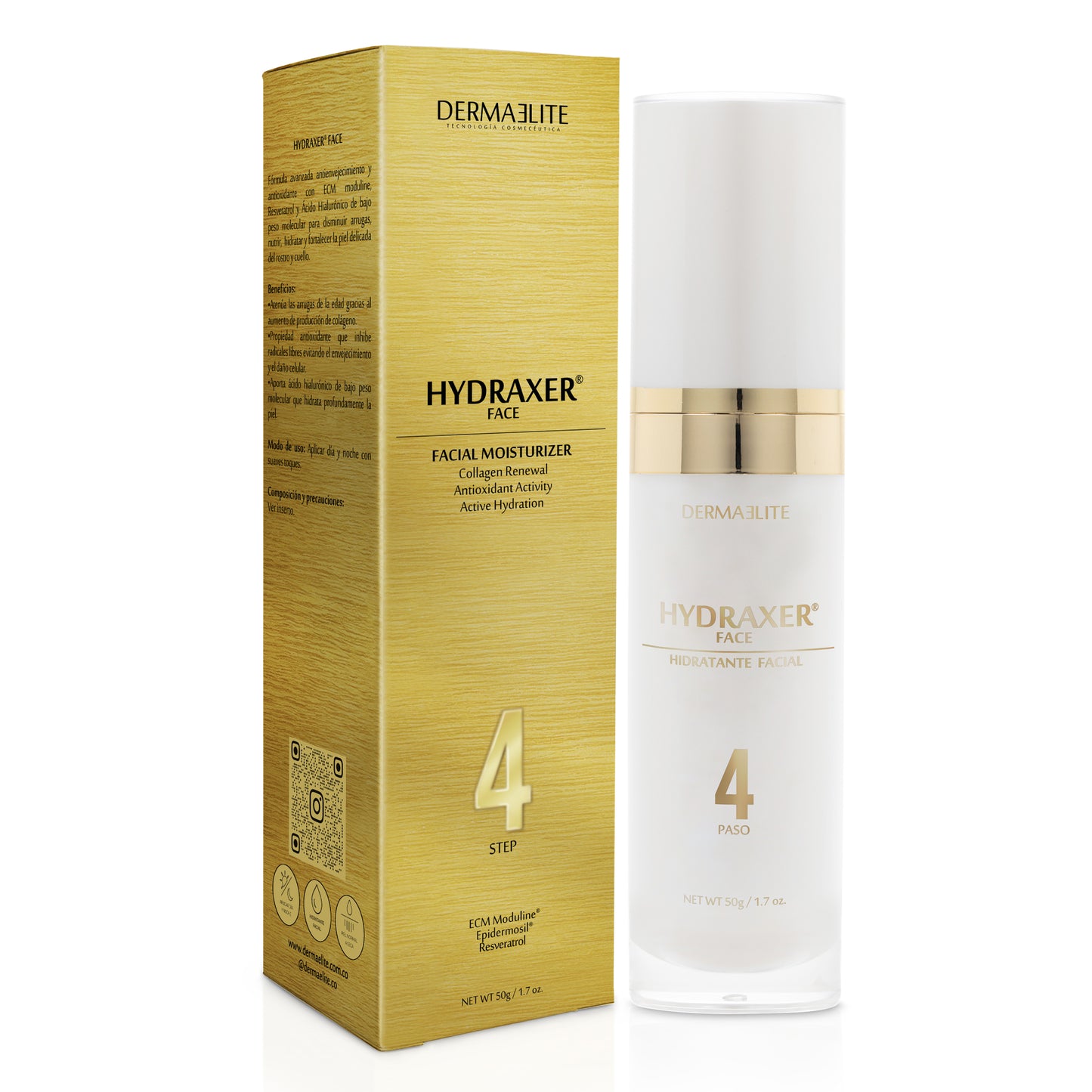 Hydraxer Face Hidratante Antiedad x50gr Dermaelite