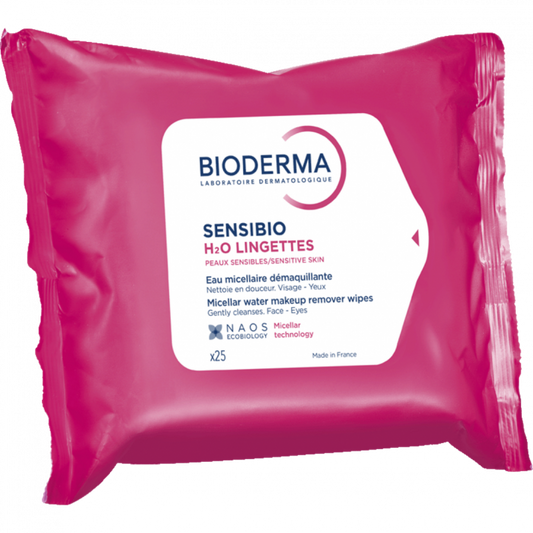 Sensibio H2O Toallitas Desmaquillantes x25und Bioderma