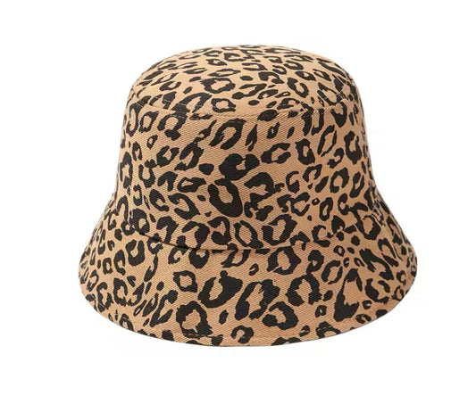 SOMBRERO/PAVA CAFÉ ANIMAL PRINT