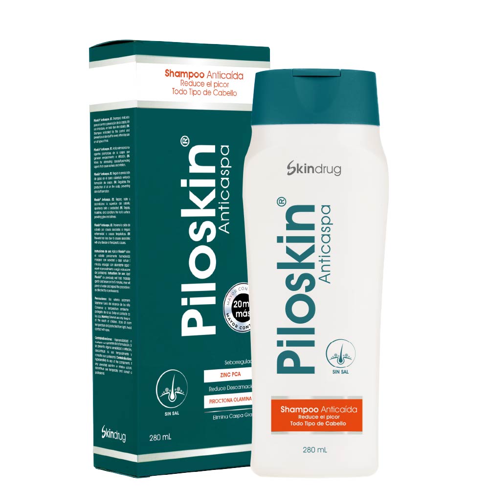 Piloskin Champú Anticaspa y Anticaída x280ml Skindrug