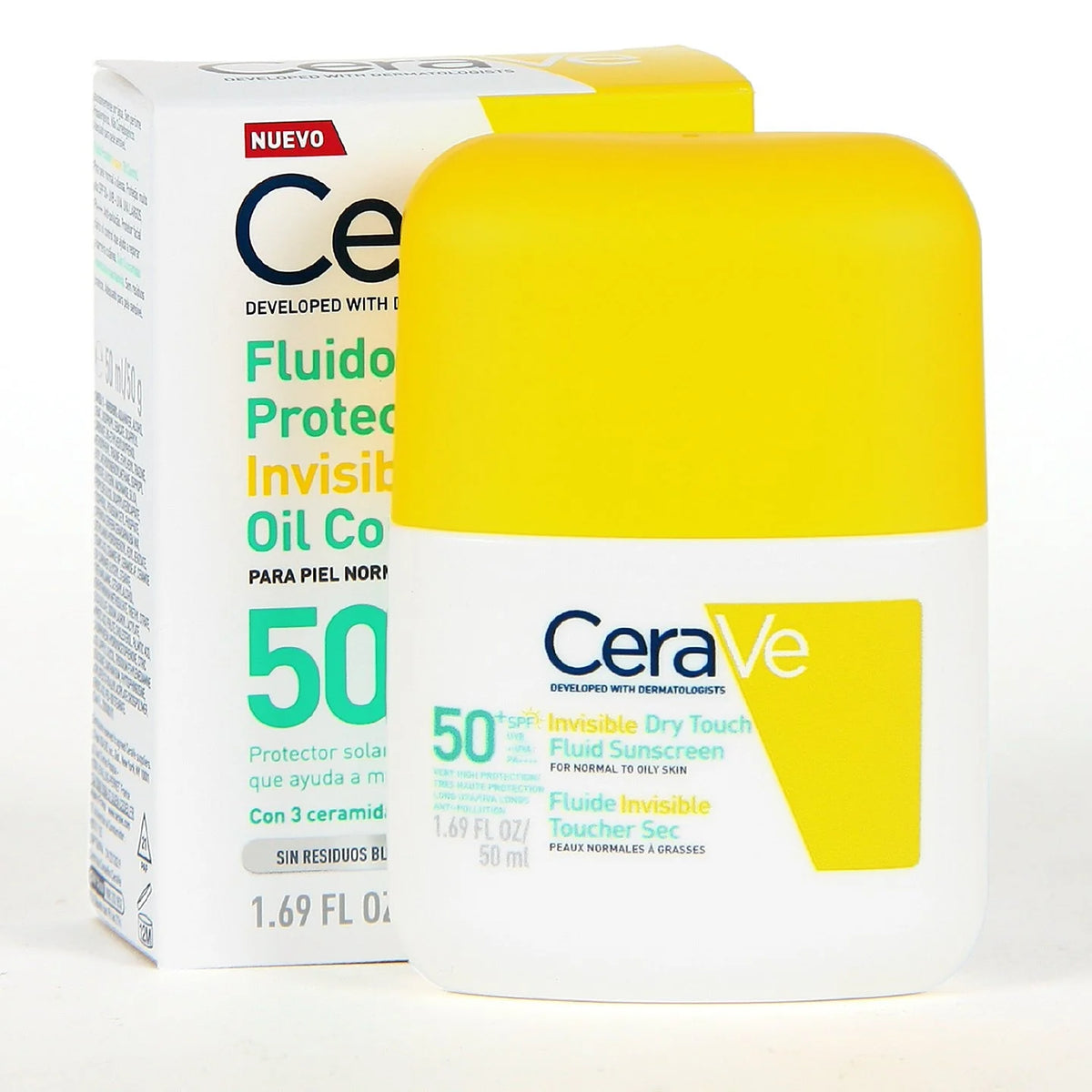 Protector Solar Fluido Invisible Oil Control SPF50+X 50ML Cerave