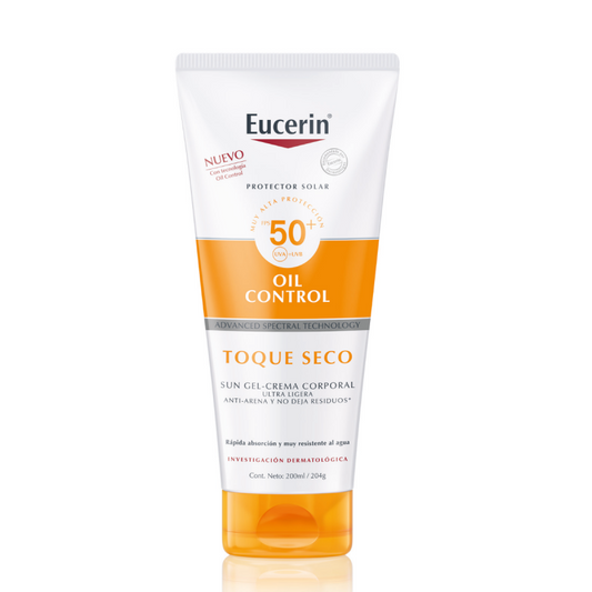 Protector Solar Gel Crema Corporal Toque Seco FPS50 x200ml Eucerin